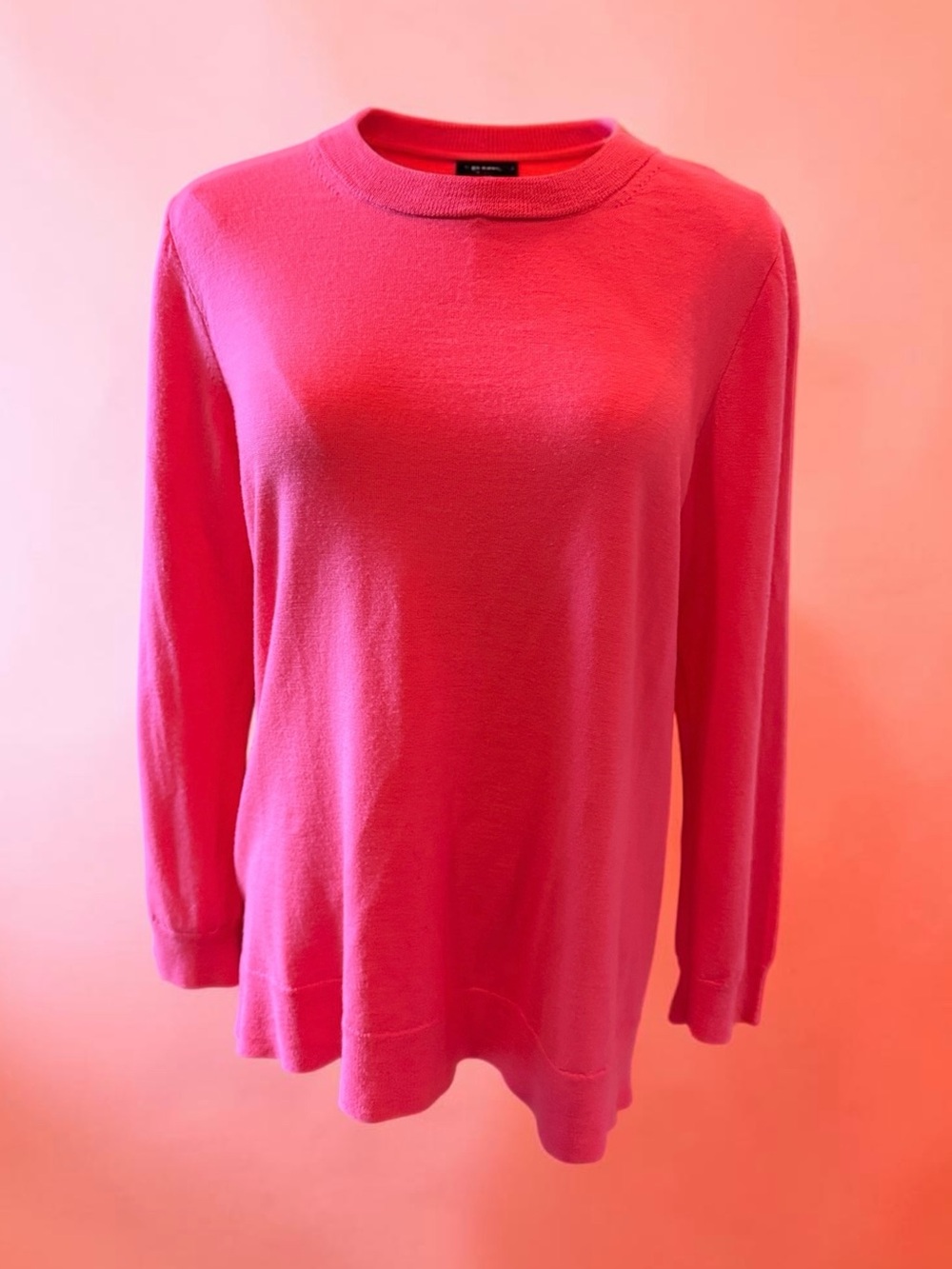 J. Crew Bright Pink Crewneck Sweater